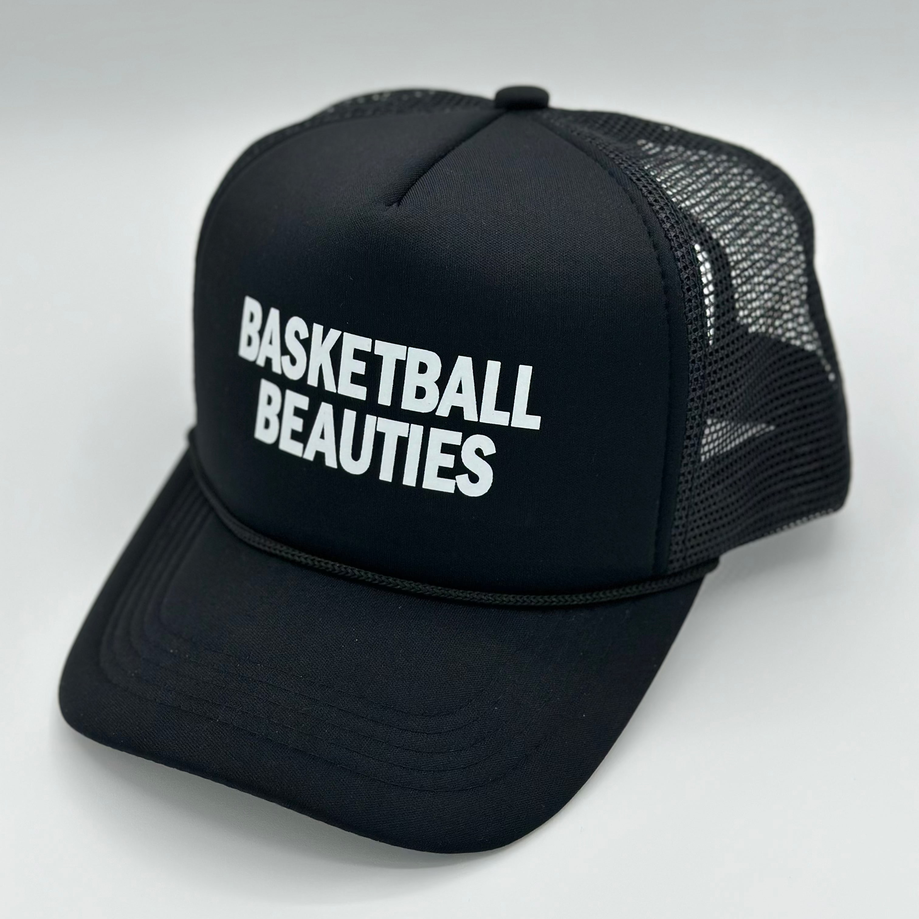 Black Trucker Hat Basketball Beauties