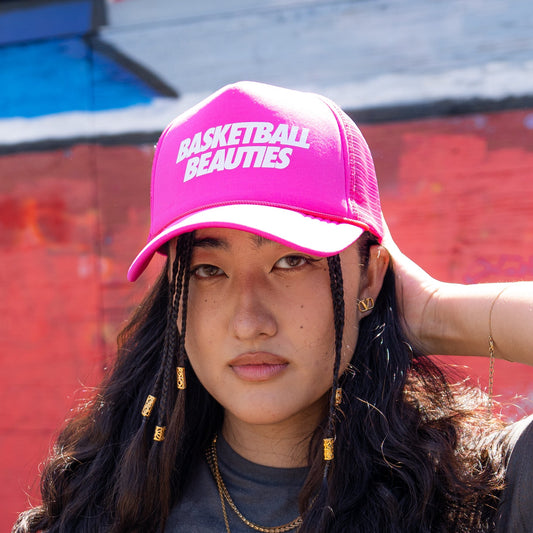 Basketball Beauties Pink Trucker Hat